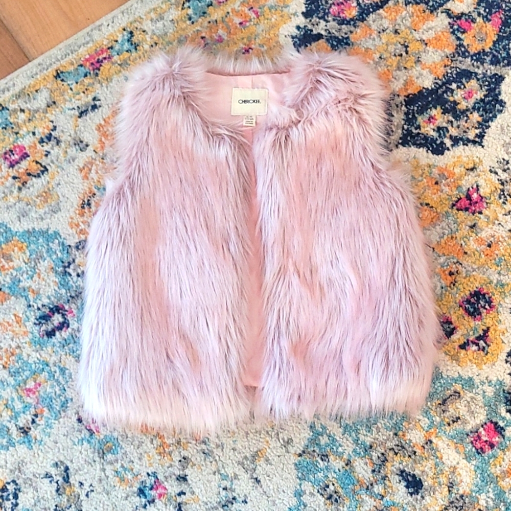 Fure no sleeve coat